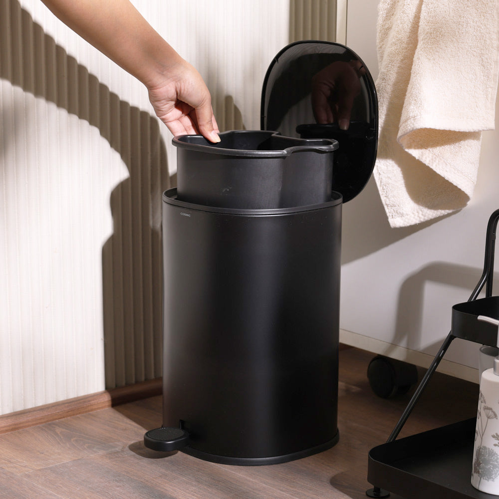 Essentials Sqround Pedal Bin - Black