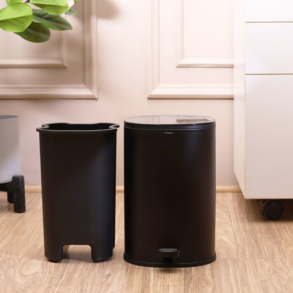 Essentials Sqround Pedal Bin - Black