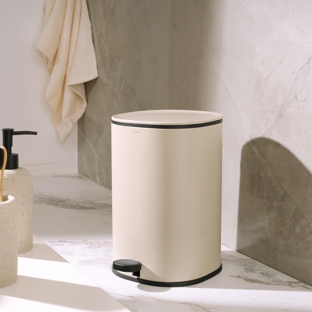Essentials Sqround Pedal Bin - Pale Sand