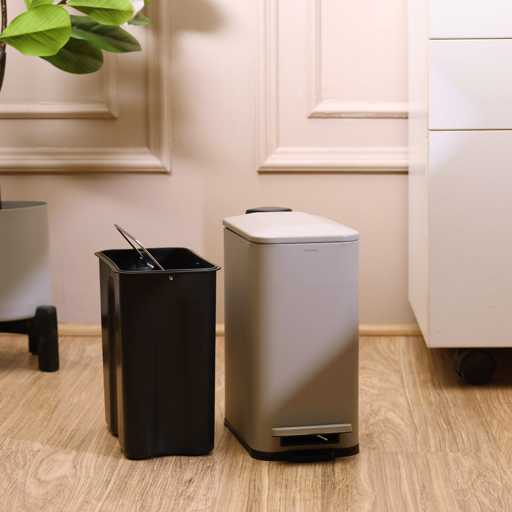 Essentials Slim Pedal Bin 5L - Taupe