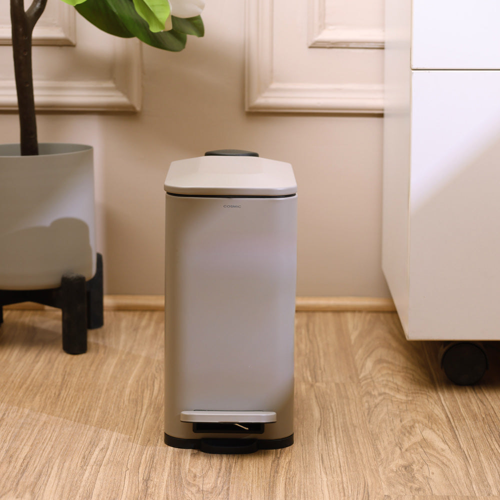 Essentials Slim Pedal Bin 5L - Taupe