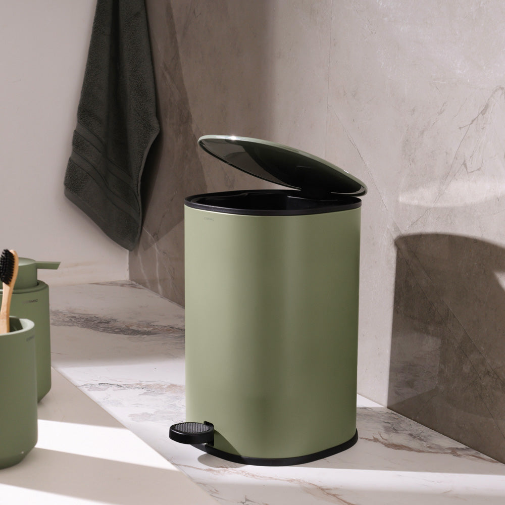 Essentials Sqround Pedal Bin 5L - Olive