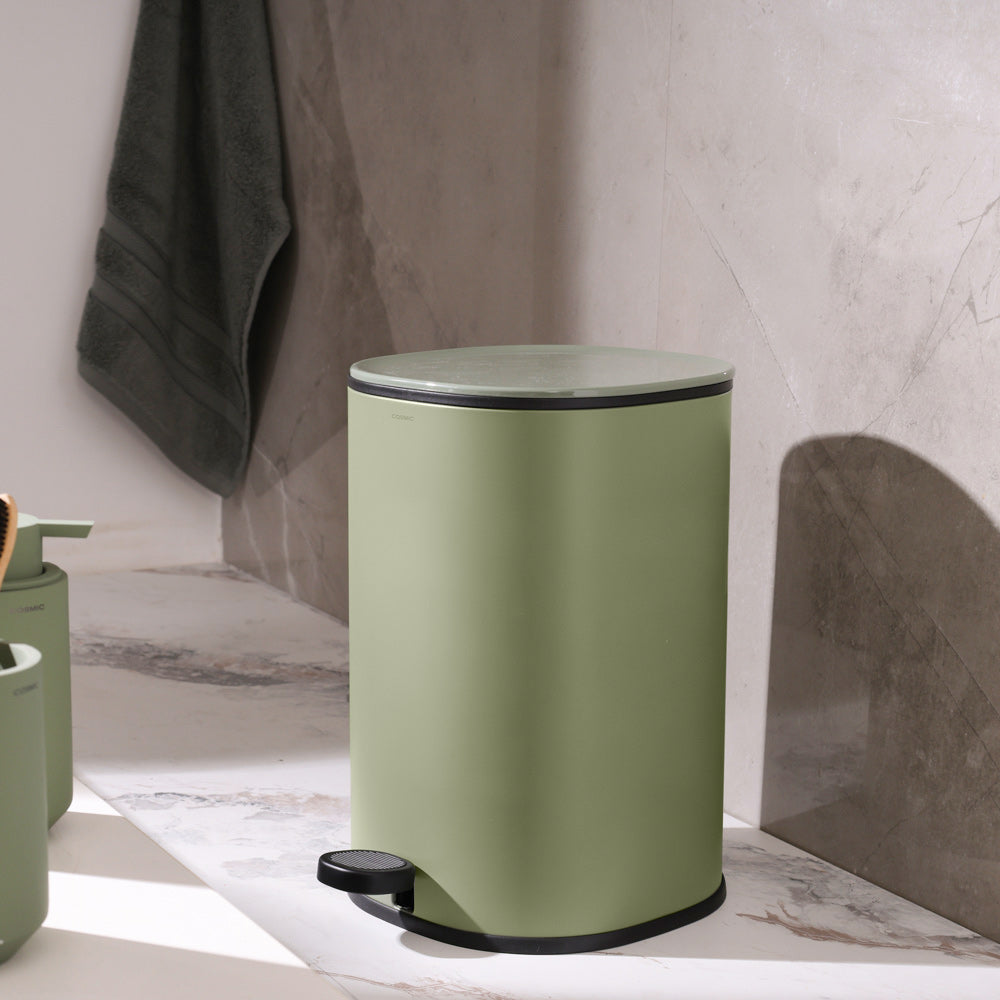 Essentials Sqround Pedal Bin 5L - Olive