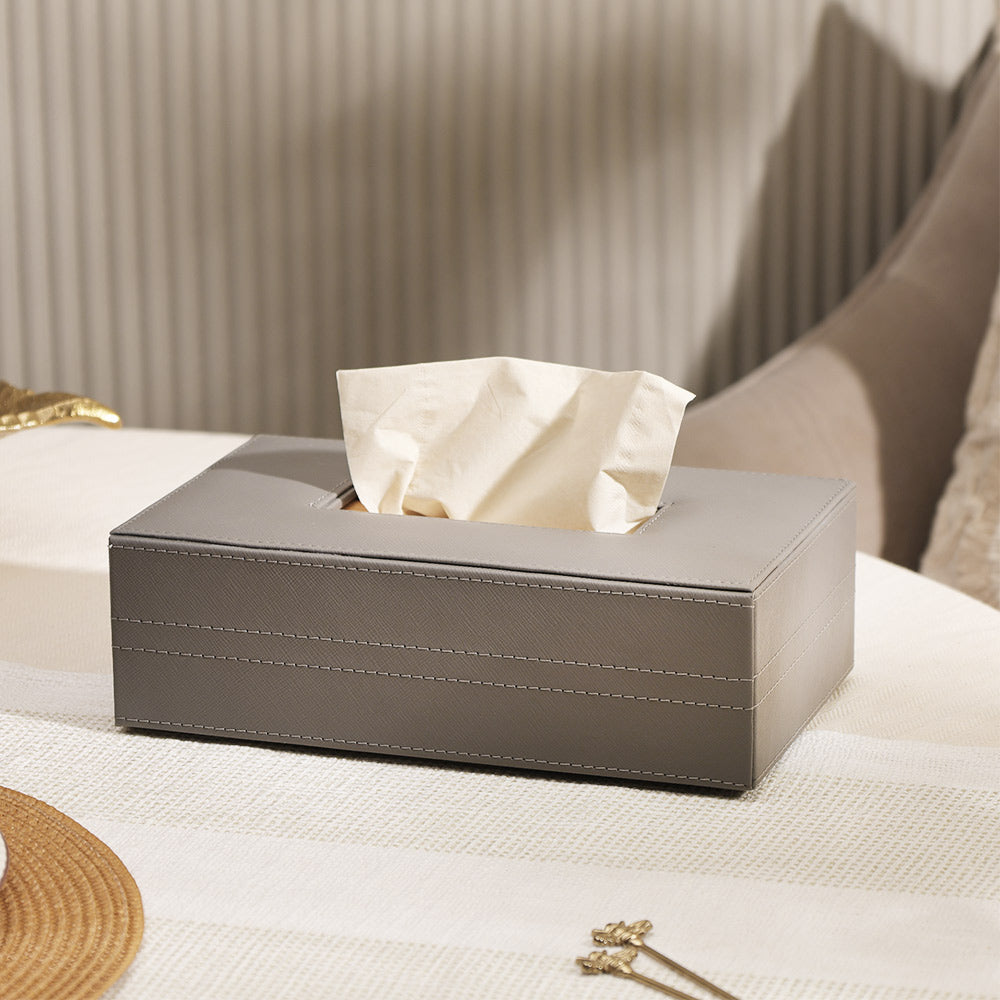 Etna Tissue Box Holder - Asphalt