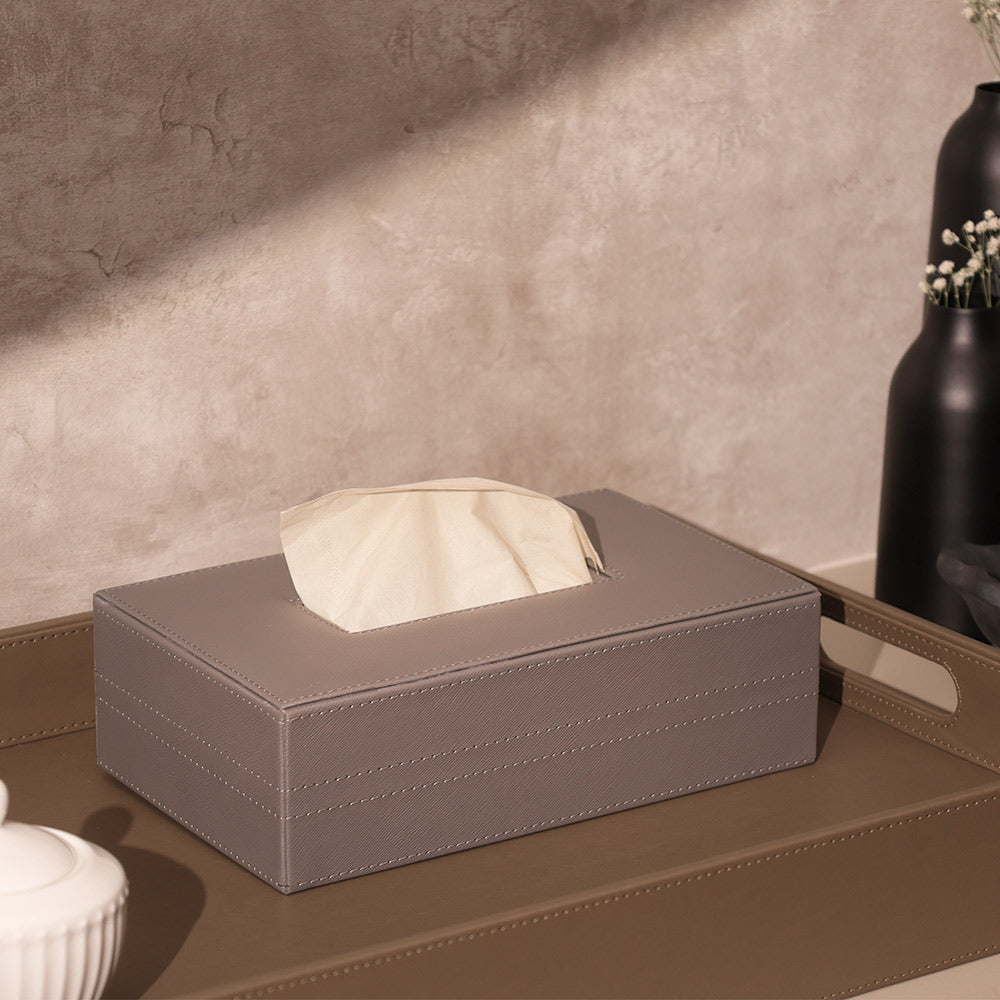 Etna Tissue Box Holder - Asphalt