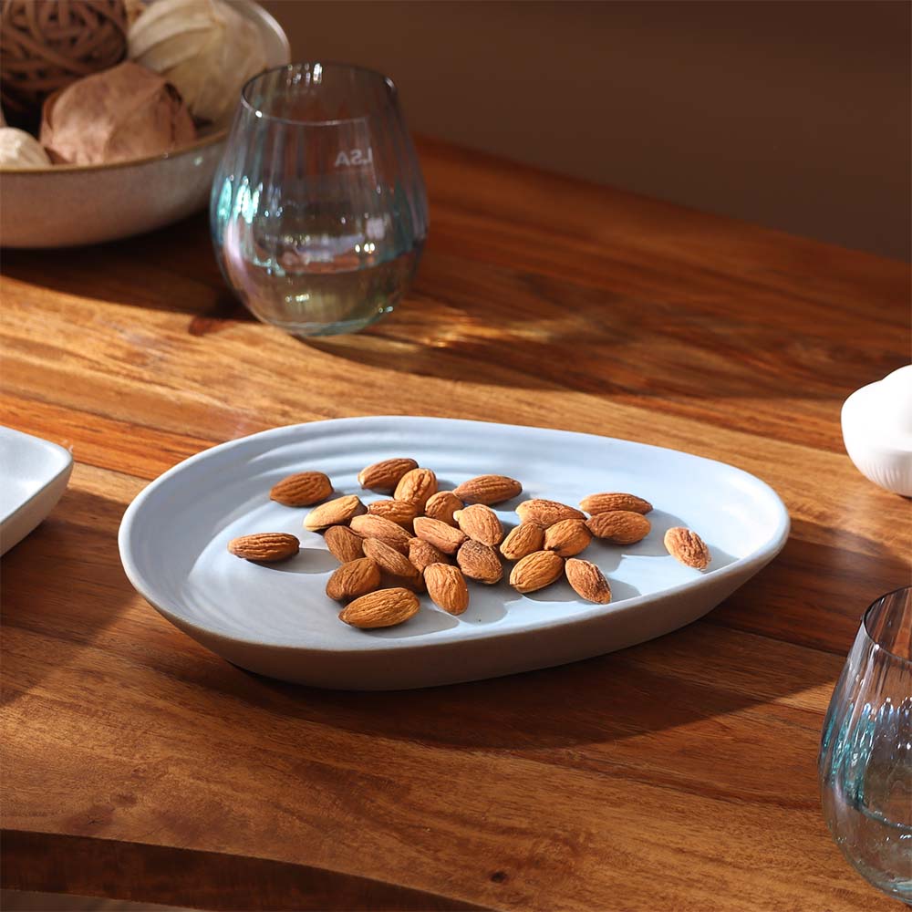 Paros Drop Serving Plate Medium - Sky Blue