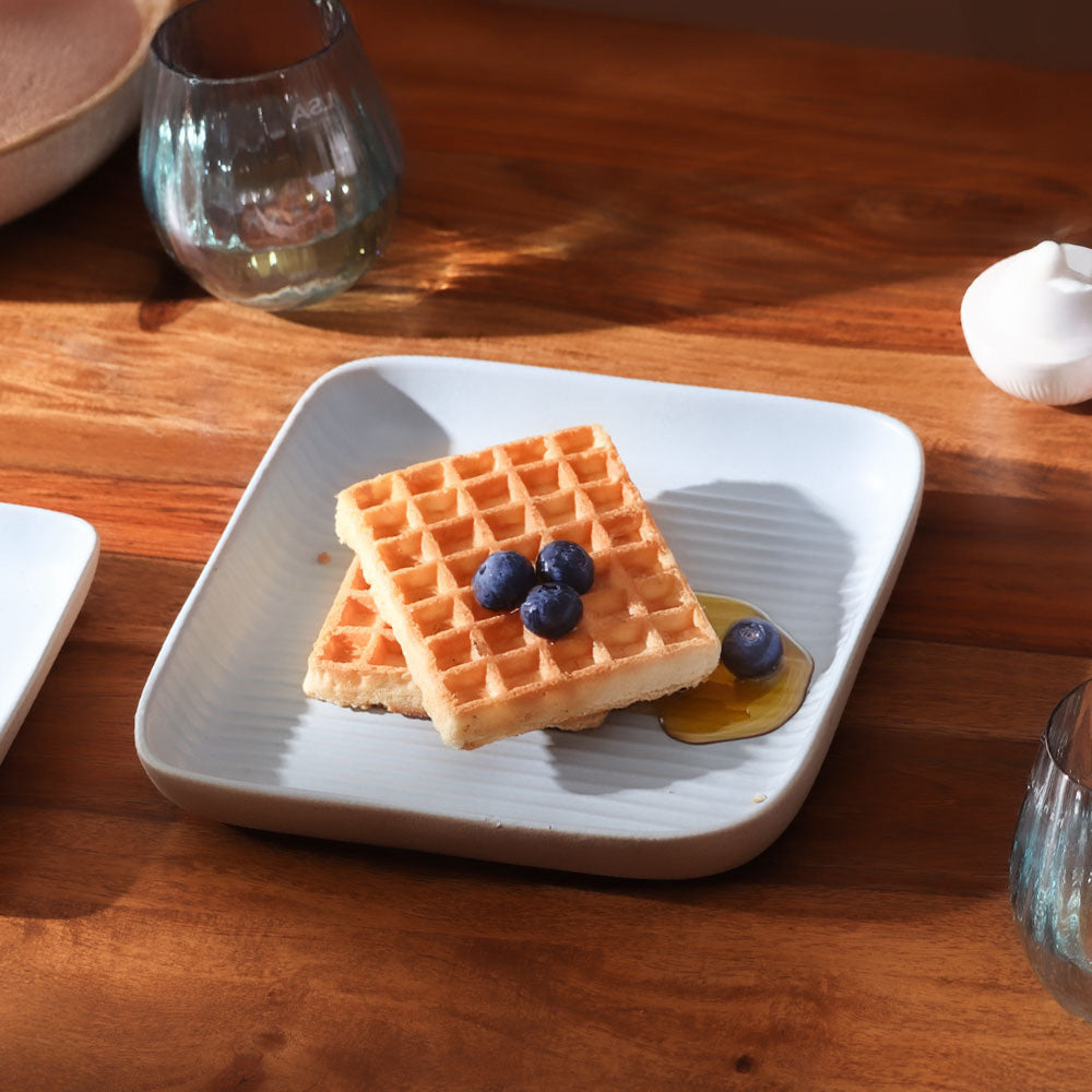 Paros Square Serving Plate Large - Sky Blue