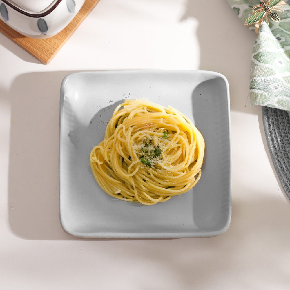 Etre Square Serving Plate Medium - Dove Grey