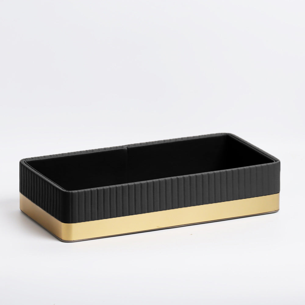 Everly Valet Tray - Black Gold