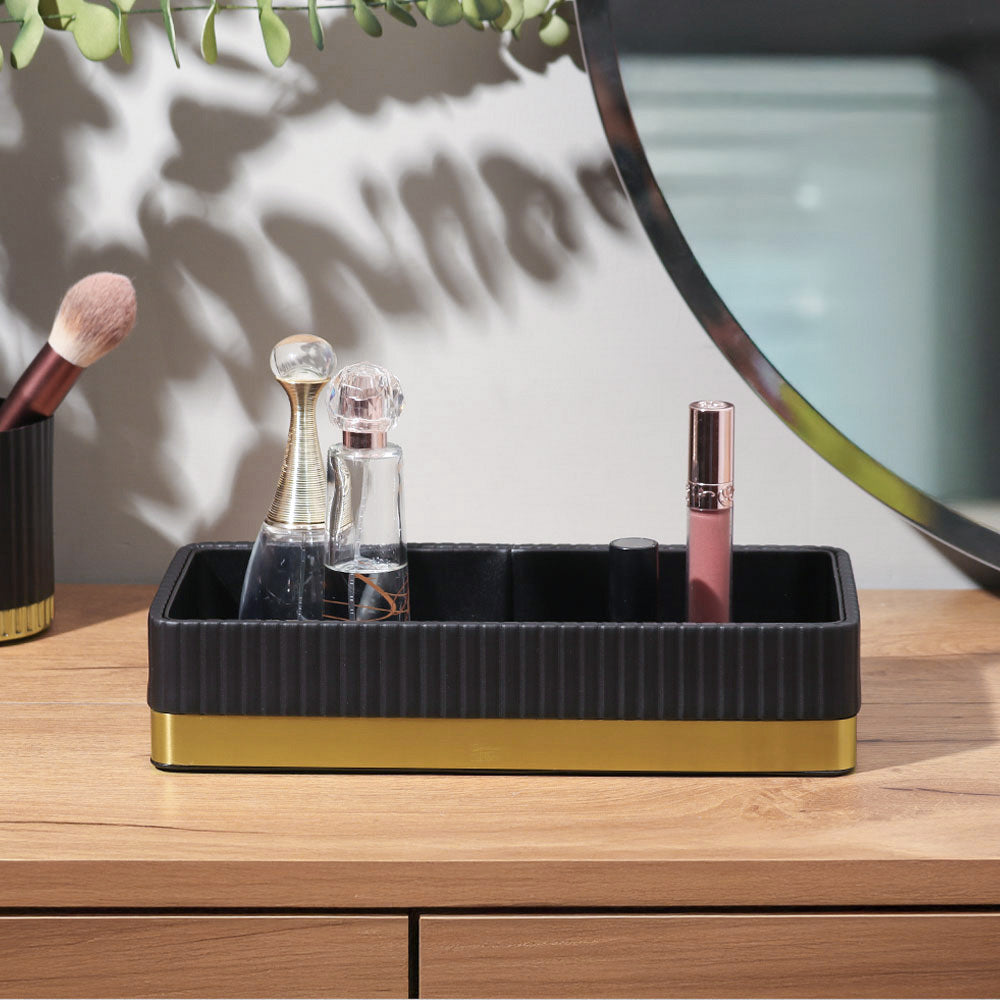 Everly Valet Tray - Black Gold