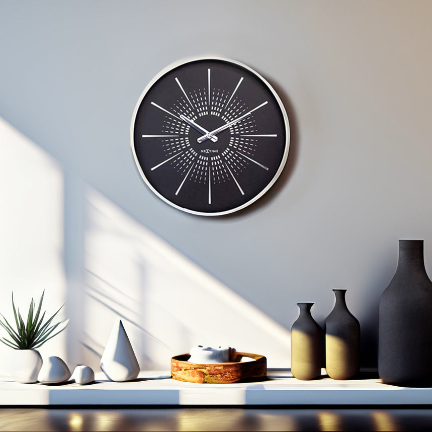 Excentric Wall Clock 40cm - Black