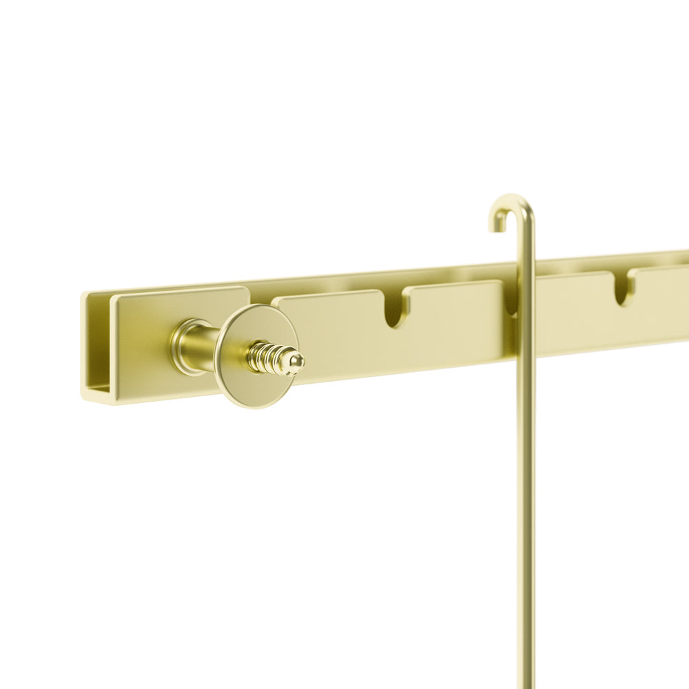 Exhibit Photo Display, Set of 5 - Brass