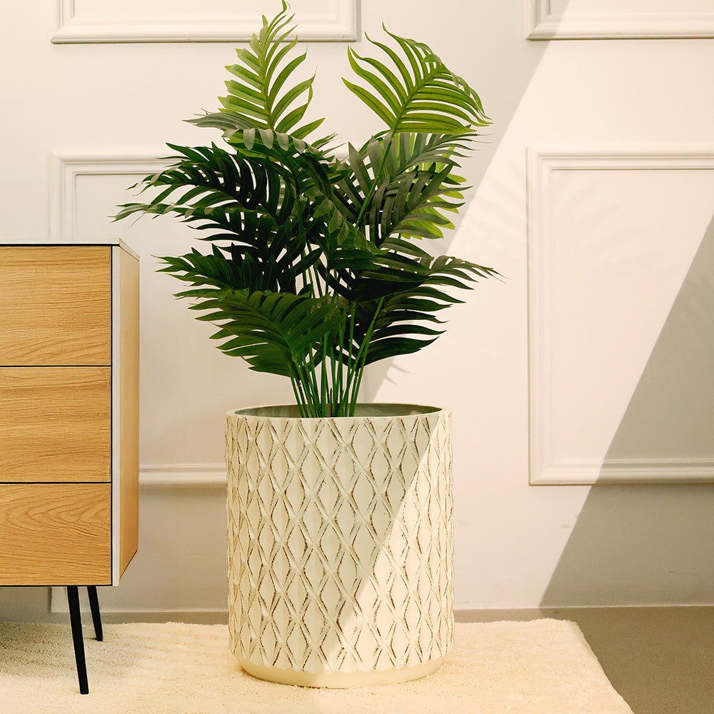Harlequin Barrel Planter XL - Cream