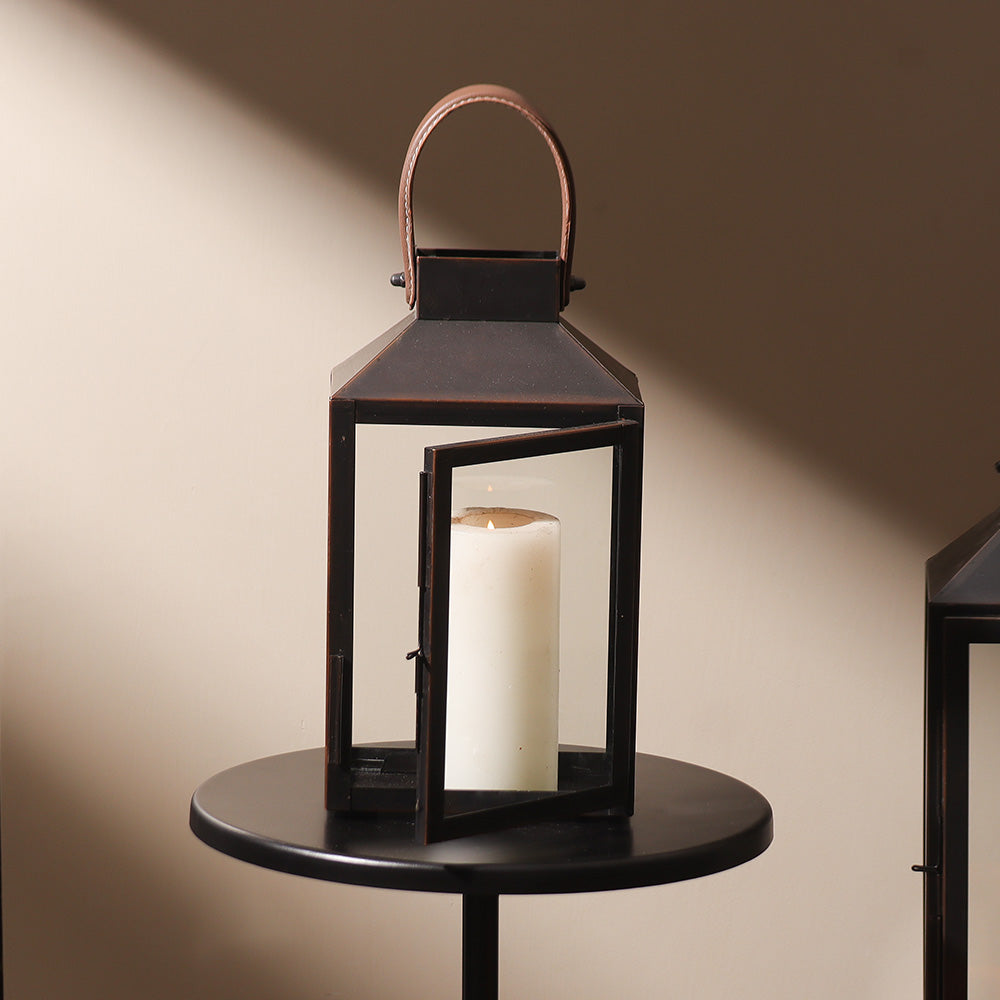 Farol Lantern Medium - Charcoal Brown