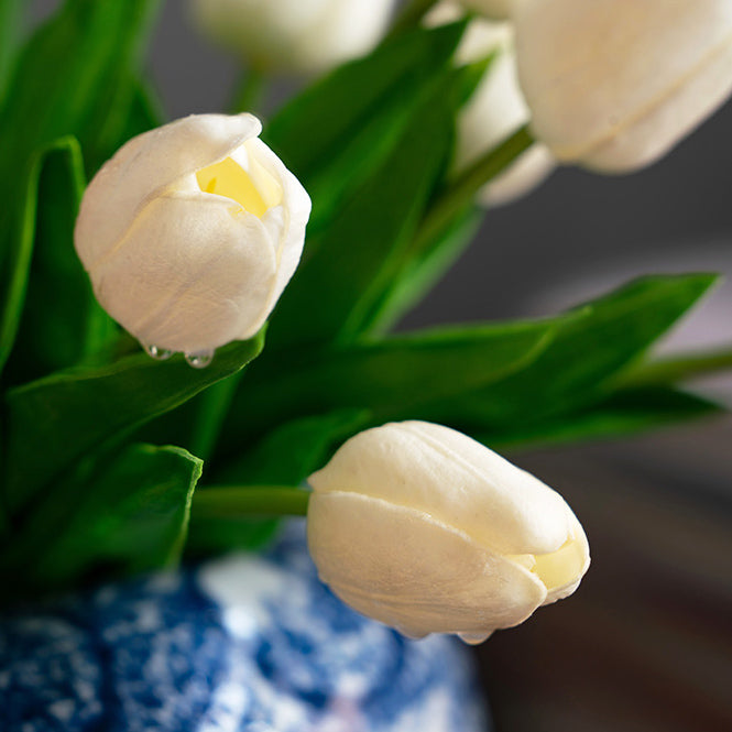 Tulip Buds Faux Bunch - White