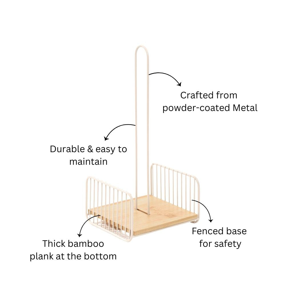 Fence Paper Towel Holder - Taupe Natural
