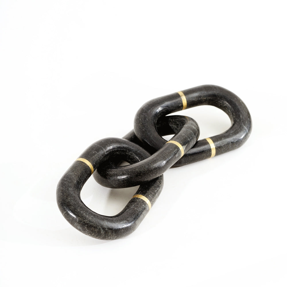 Fetters Marble Sculpture - Black Gold