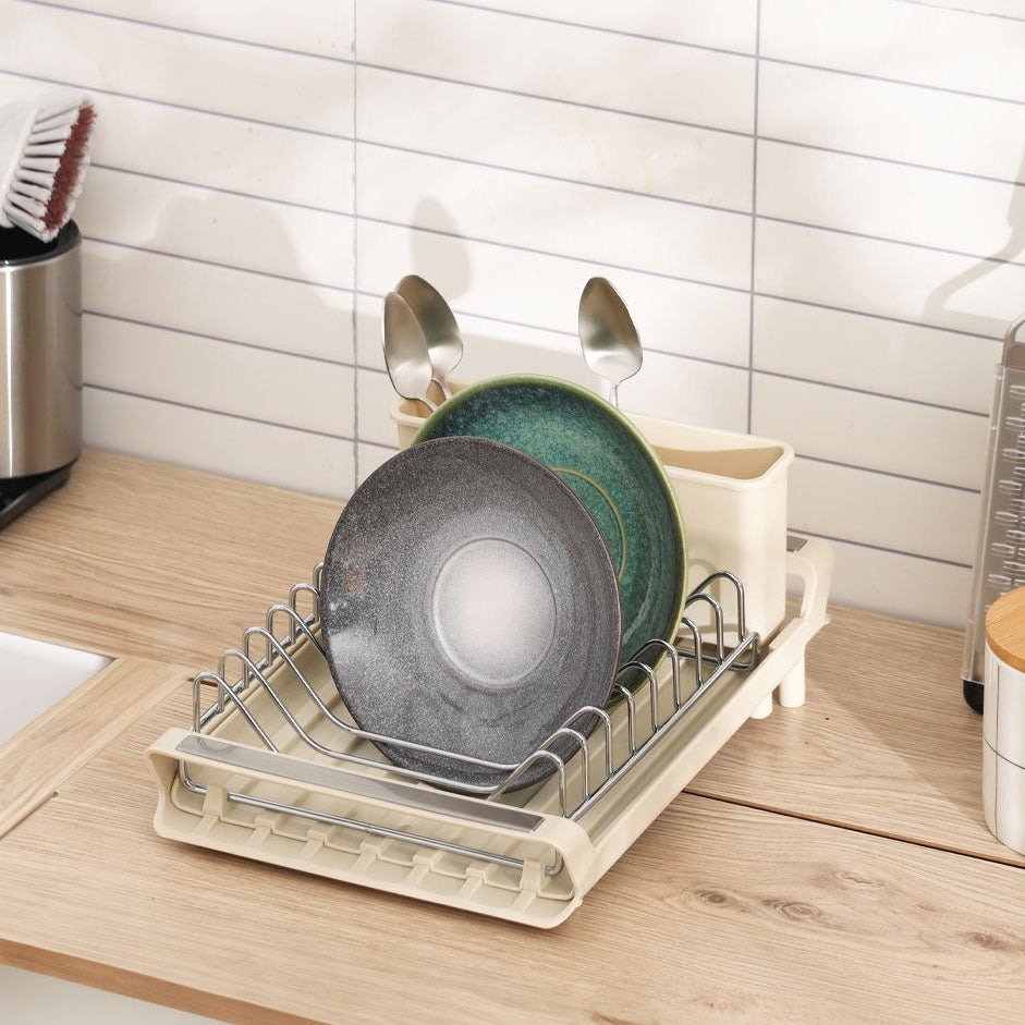 Fina Slim Expandable Dish Rack - Beige