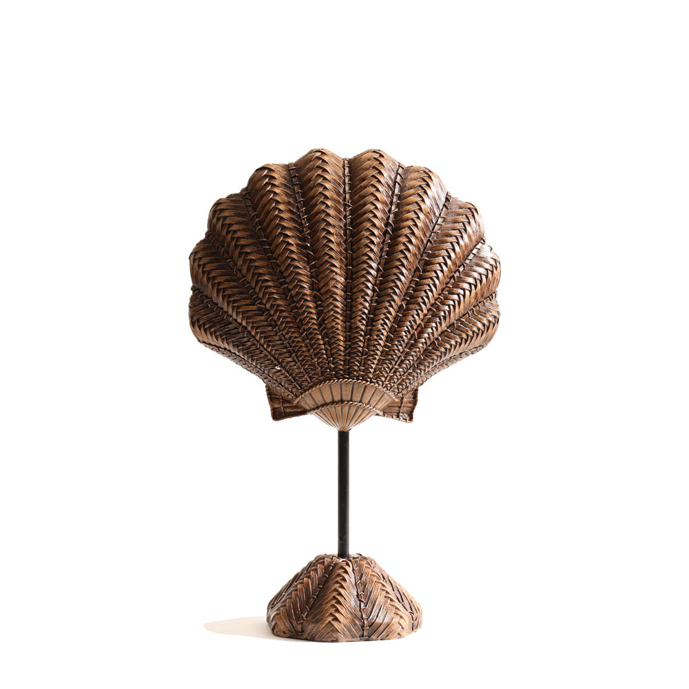 Finley Scallop Sculpture - Brown