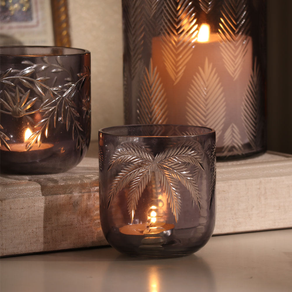 Firework and Palm Votives, 4-Piece Gift Set