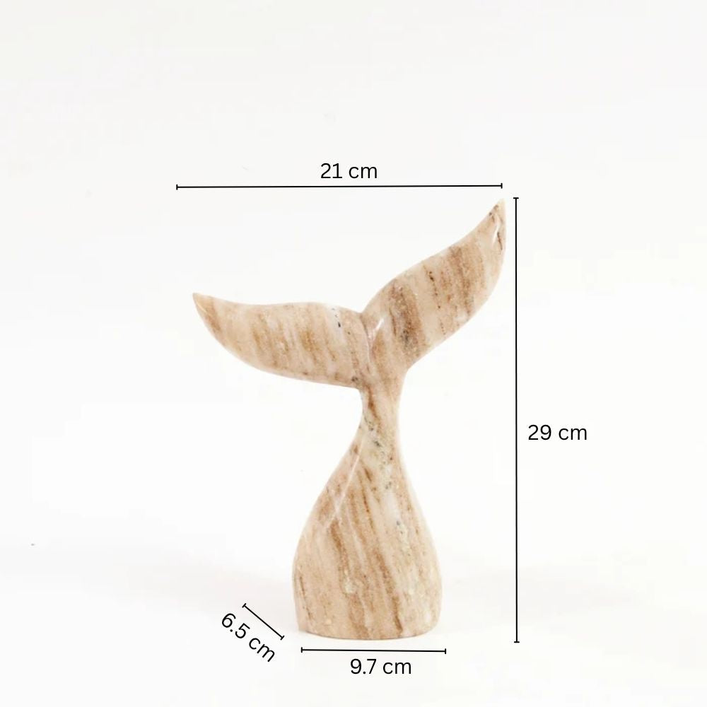 Fishtail Marble Sculpture Medium - Desert