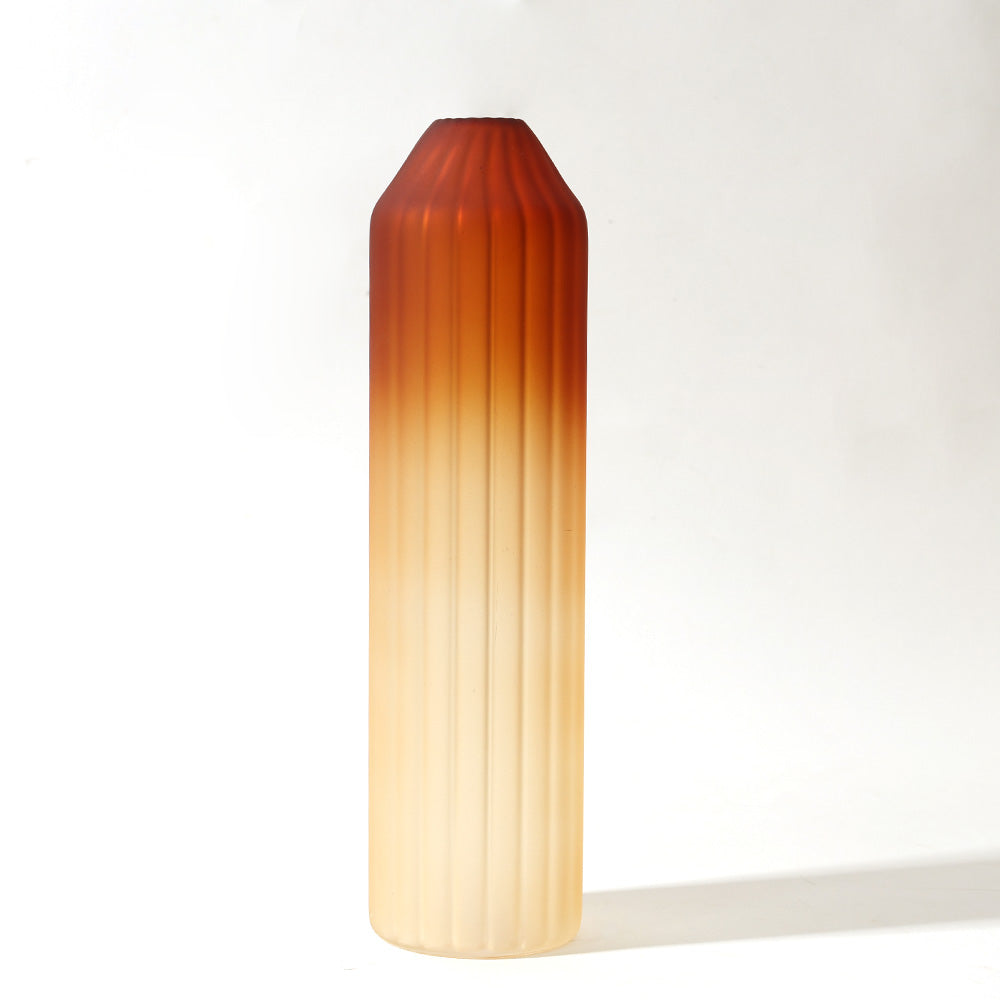 Botella Glass Vase Medium - Frosted Amber