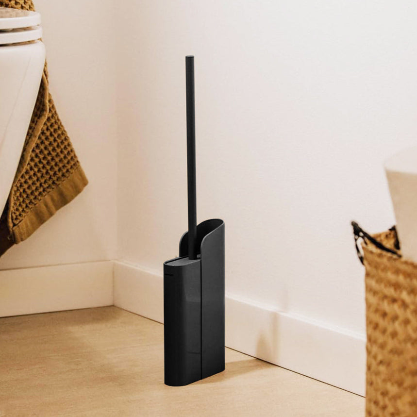 Flat Toilet Brush - Black