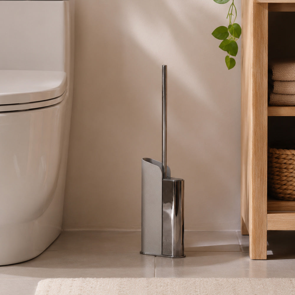 Flat Toilet Brush - Chrome
