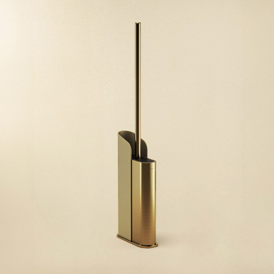Flat Toilet Brush - Gold