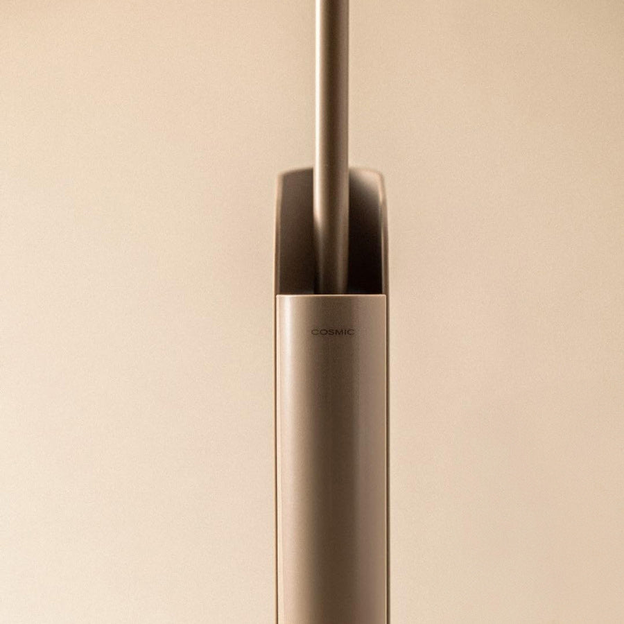 Flat Toilet Brush and Roll Holder - Sand