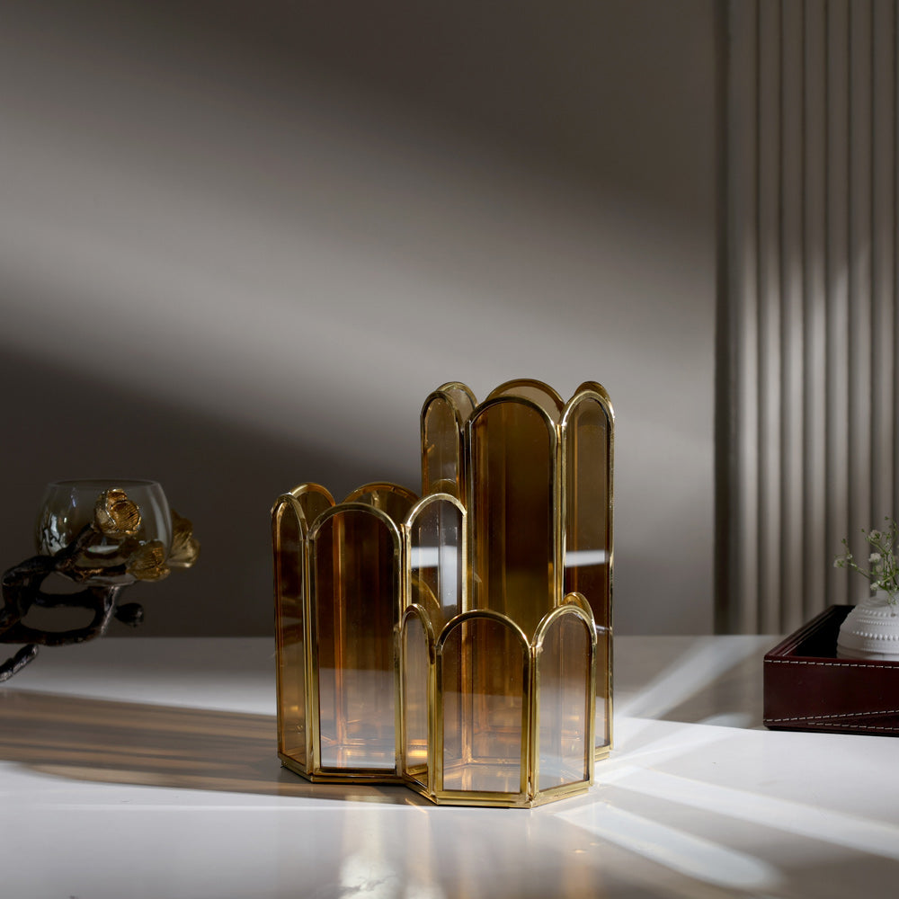 Flors Tiered Organiser - Bronze Gold