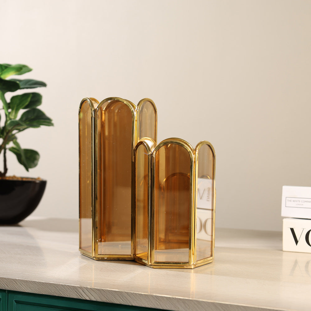 Flors Tiered Organiser - Bronze Gold