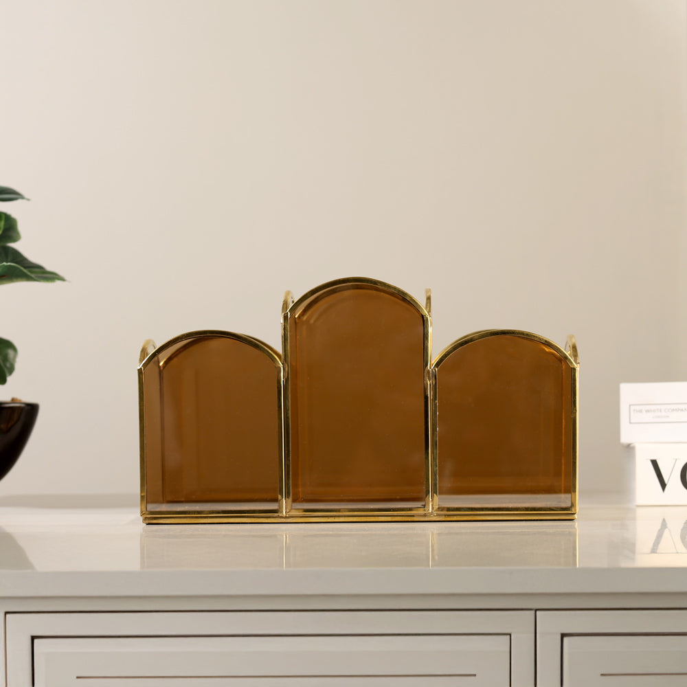Flors Trio Organiser - Bronze Gold