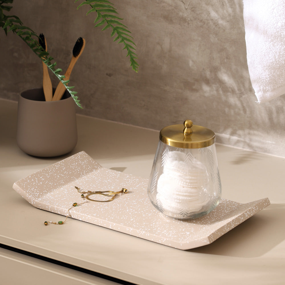 Flow Valet Tray - Speckled Taupe