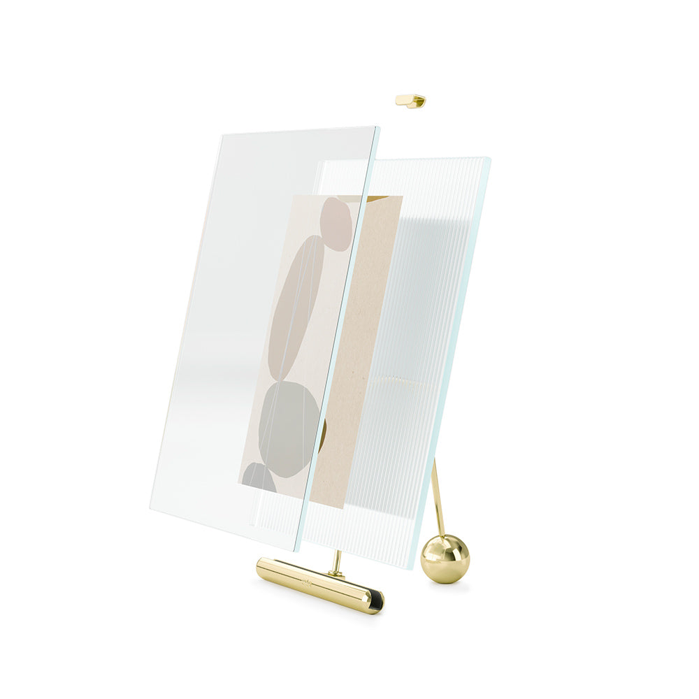 Flute Photo Frame Large - Brass