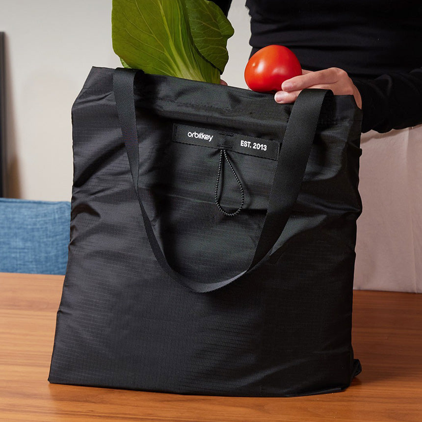 Foldable Tote Bag - Black