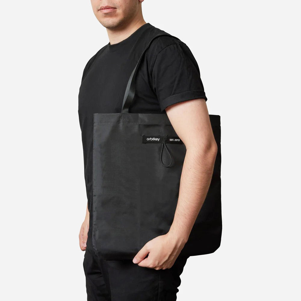 Foldable Tote Bag - Black