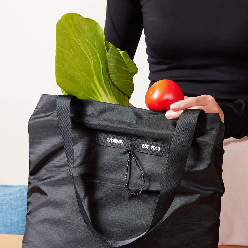 Foldable Tote Bag - Black