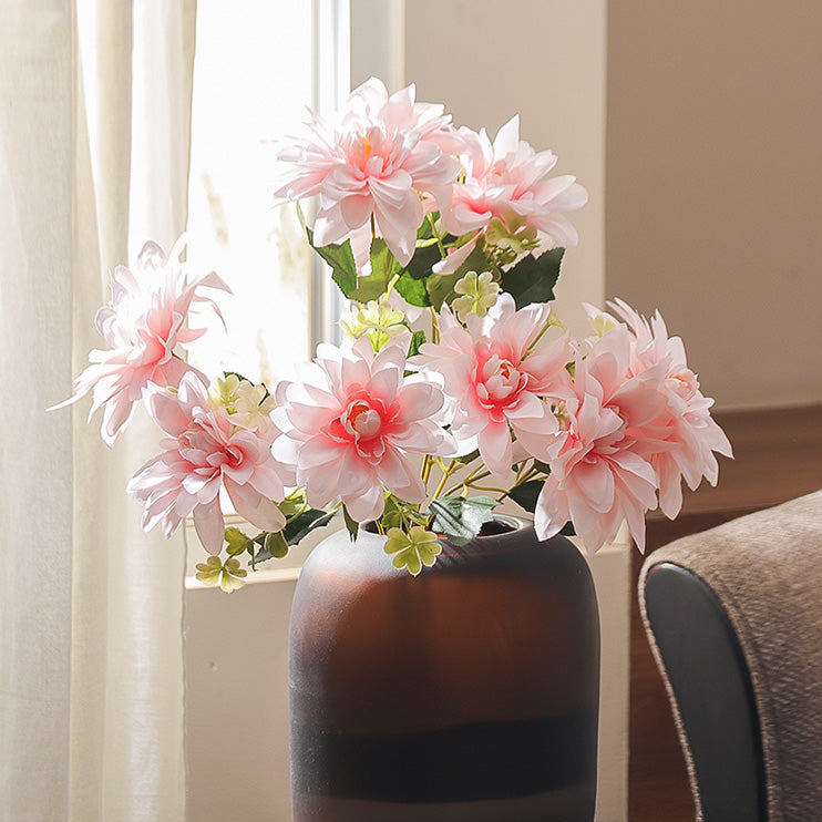 Formal Dahlias Faux Stem - Light Pink