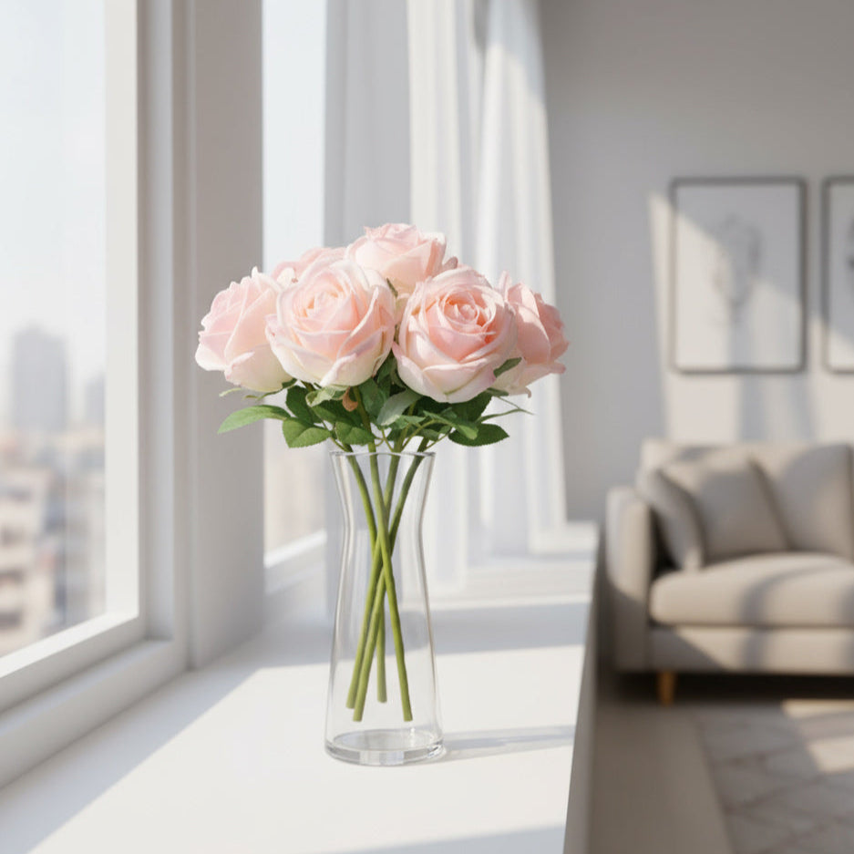 French Roses Faux Bunch Short - Blush Pink