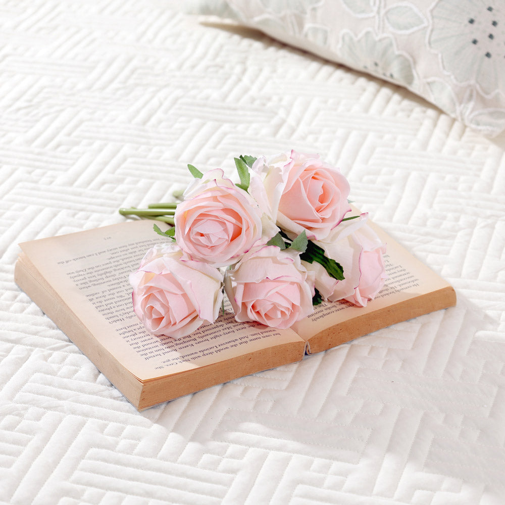 French Roses Faux Bunch Short - Blush Pink