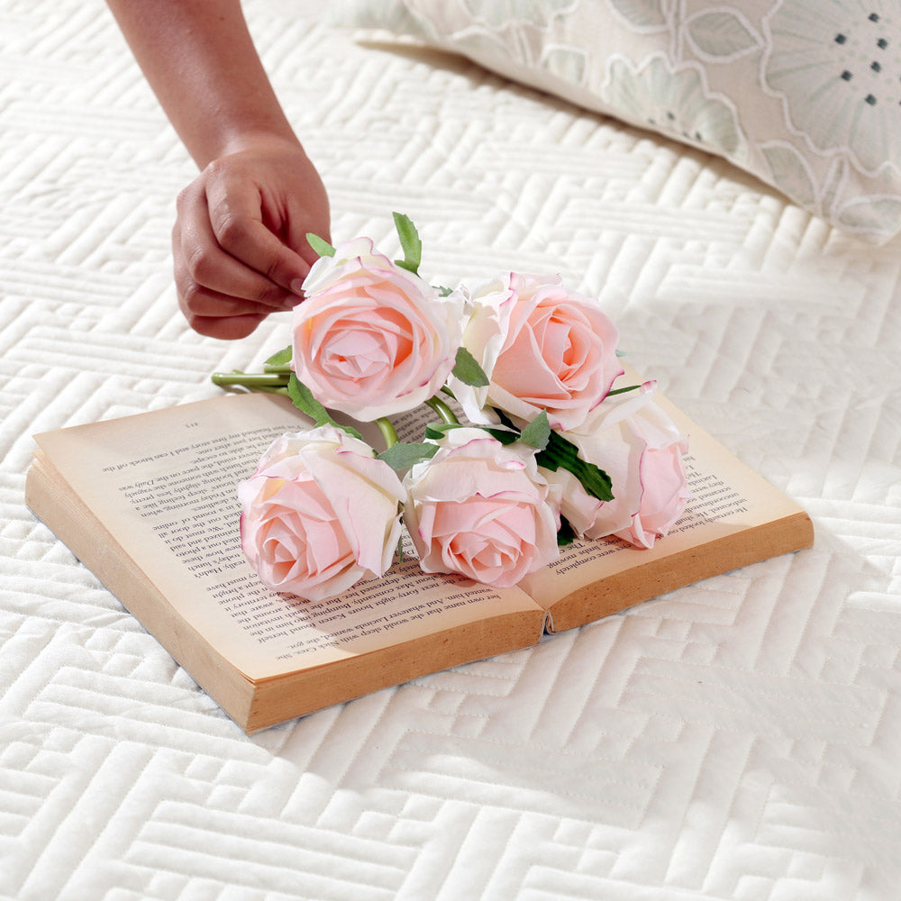 French Roses Faux Bunch Short - Blush Pink