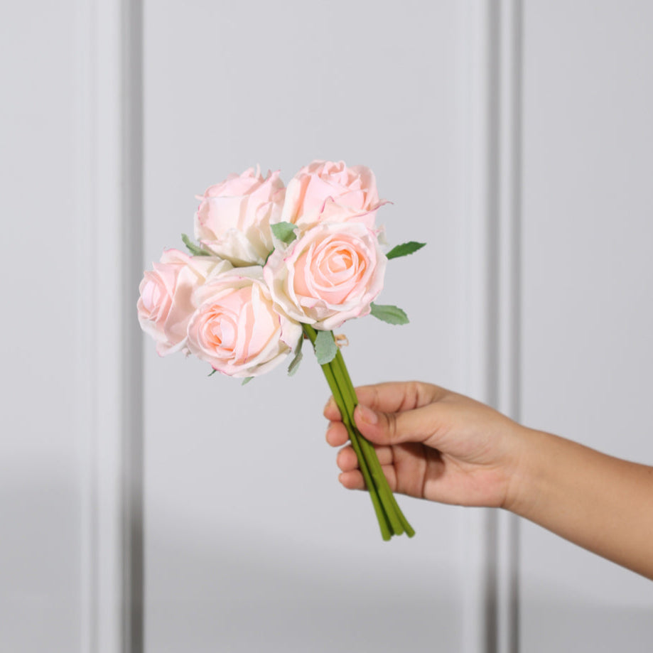 French Roses Faux Bunch Short - Blush Pink