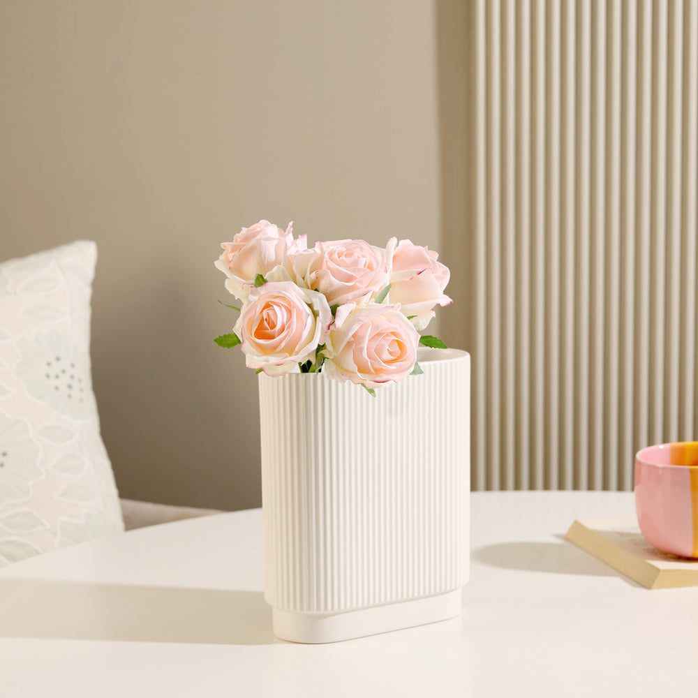French Roses Faux Bunch Short - Blush Pink