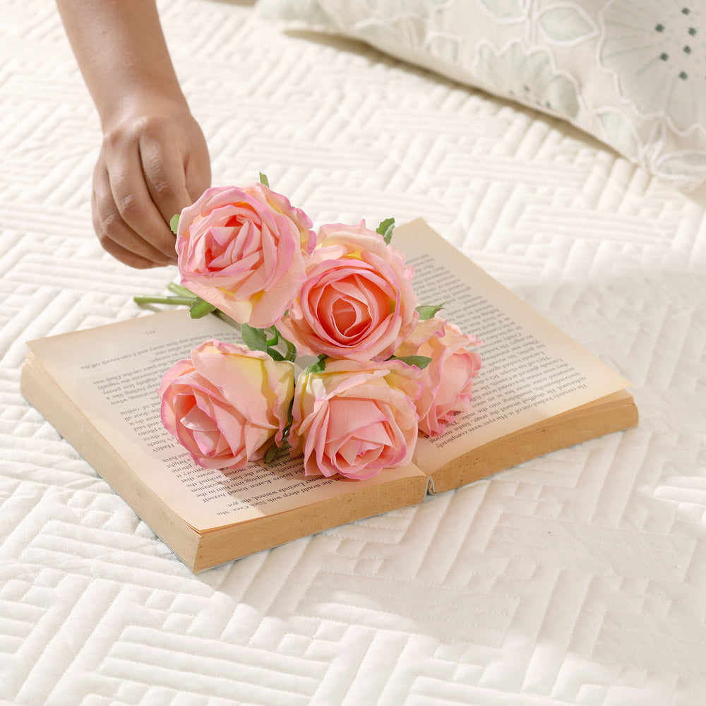 French Roses Faux Bunch Short - Pink Sunrise
