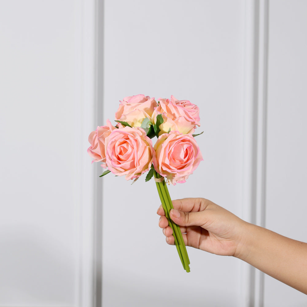French Roses Faux Bunch Short - Pink Sunrise