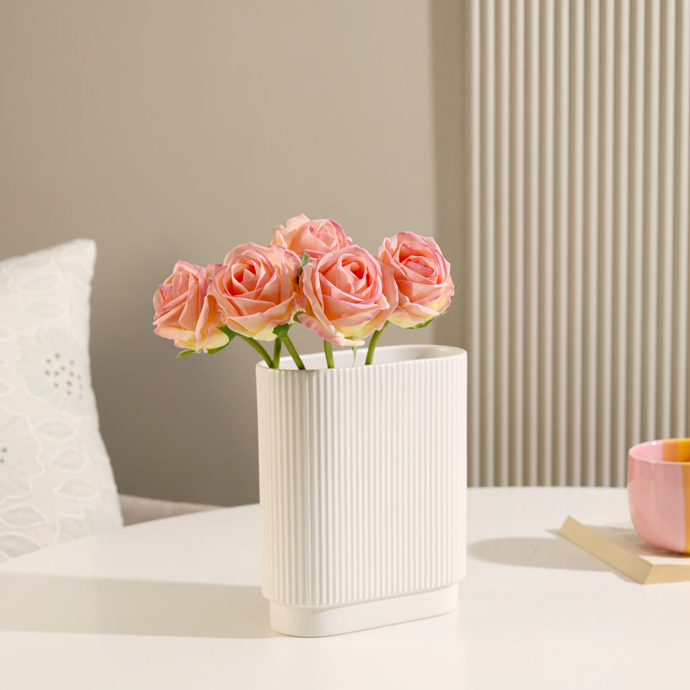 French Roses Faux Bunch Short - Pink Sunrise