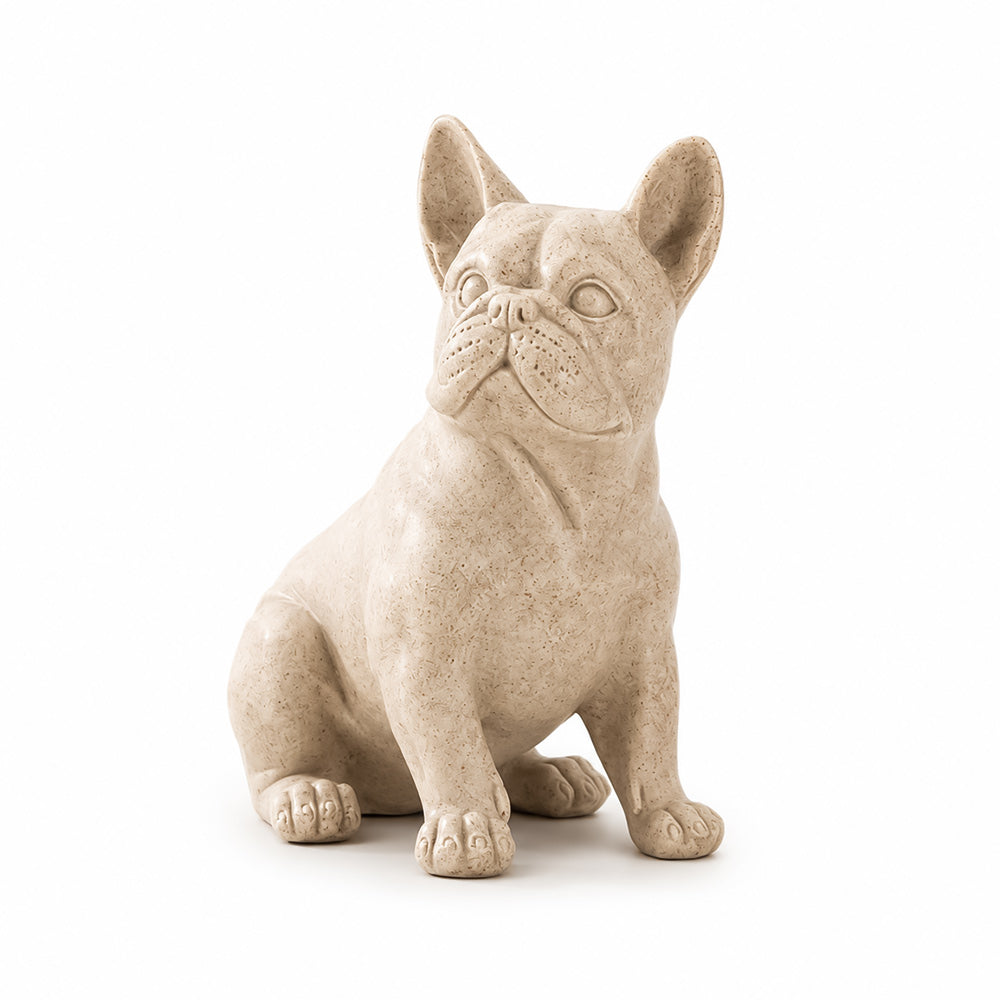French Bulldog Sculpture Medium - Speckled Beige