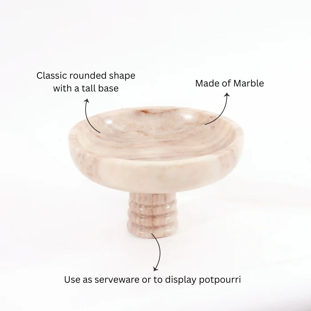 Fresca Marble Elevated Bowl Medium - Beige