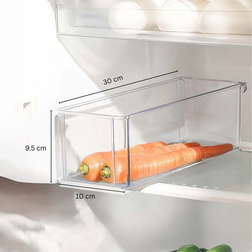 Fresco Slim Deep Bin - Clear
